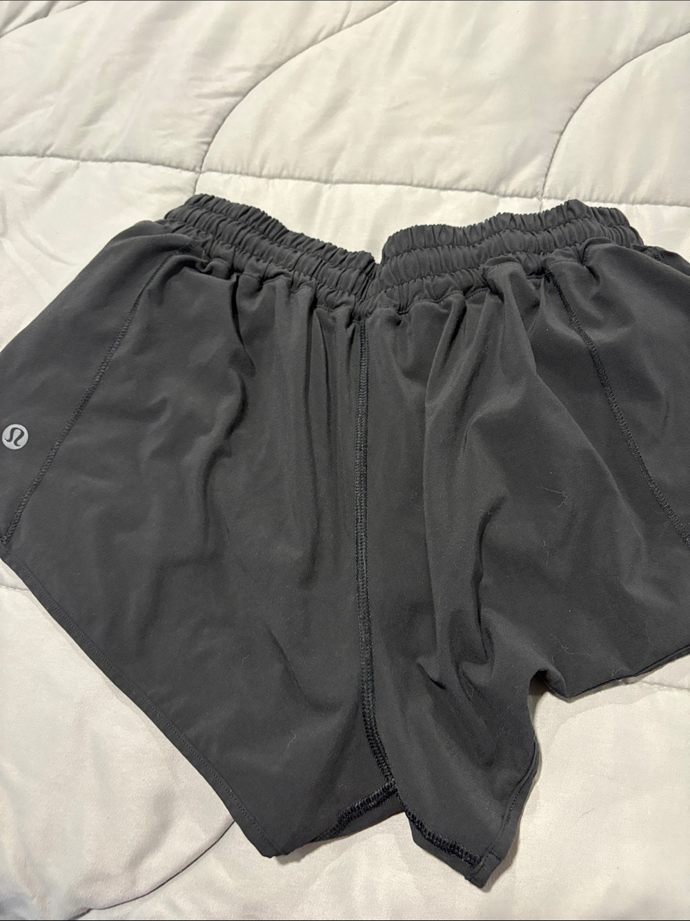 lululemon athletica Black Layered Athletic Shorts - Picture 3 of 4